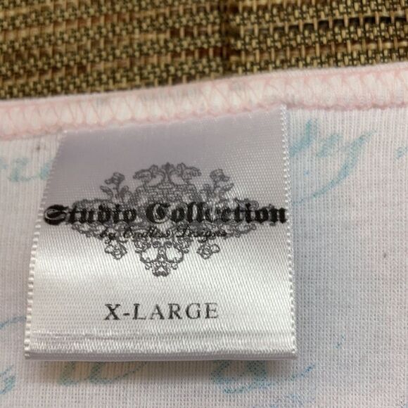 Studio Collection cotton long sleeve tee shirt pastel butterfly print - Picture 2 of 4